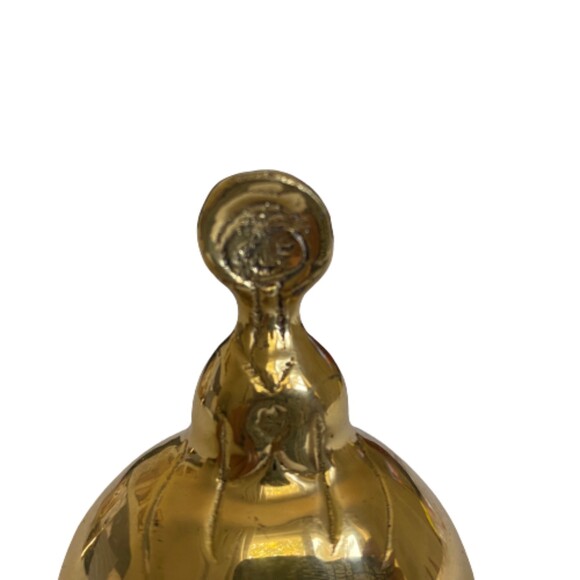 Vintage Hampton Brass Woman Figural Hand Bell Collectible Decorative Accent - Picture 3 of 6